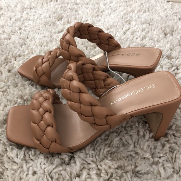 NWT Woven Braided 2 Strap Square Toe Dress Sandal - Picture 4 of 9